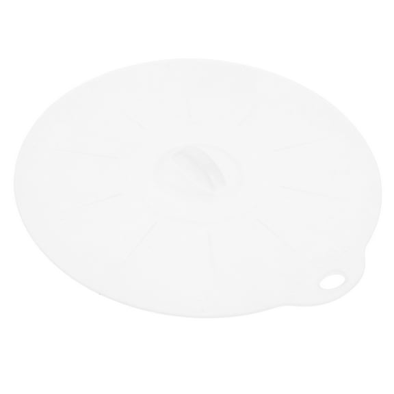 Reusable Silicone Food Covers with Strong Seal for Bowls Plates Microwave Safe Set of 4 White