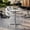 White Faux Marble/Silver Base, variant on Flash Furniture 31.25" Round Indoor Outdoor Tabletop in Dark Brown with TopGuard HPL Technology and 22" x 22" Silver Cast Iron X Table Base