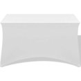thumbnail image 2 of Promotion d'Automne,vida TG Housses de Table Extensibles 2 Pcs 120x60.5x74 cm Blanc - Blanc, 2 of 5