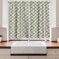 thumbnail image 2 of Ambesonne Floral Kitchen Curtains, Chamomile Flowers Minimalist, 55"x45", Violet Blue and Pastel Yellow, 2 of 3
