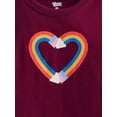 thumbnail image 2 of Wonder Nation Toddler Girls Graphic Tee with Short Puff Sleeves, Sizes 18M-5T, 2 of 4