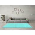 thumbnail image 3 of Ahgly Company Indoor Rectangle Abstract Light Blue Modern Area Rugs, 8' x 10', 3 of 4