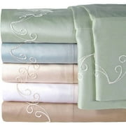 Veratex, Inc. Supreme Sateen 300-Thread Count Scroll Pillowcases, 2pk