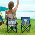 thumbnail image 4 of 600D Oxford Camping Chair Portable Foldable Chair Supports 220 lbs for Picnic, Fishing, Backpacking The Dog Is Running, 4 of 8