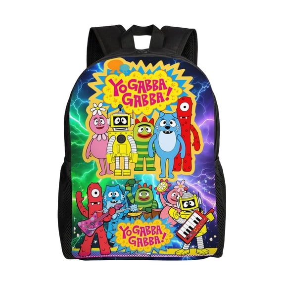 Yo Ga-Bba Cartoon Gab-Baland Backpack,3d Print Laptop Backpack Lightweight Casual Daypack Bookbag Multi-Function Travel Backpack