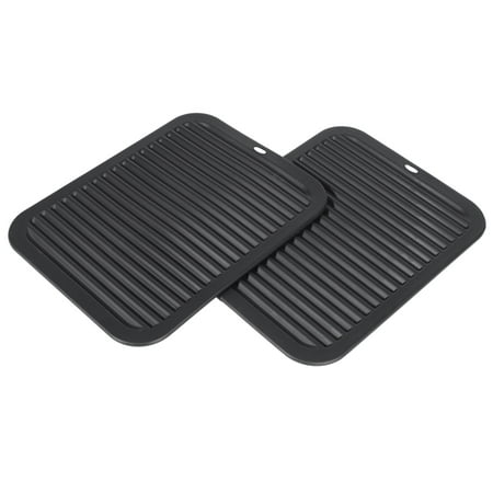 

icdrIesnte Black Silicone Thick Wavy Silicone Insulation Mat Anti-Skid Anti-Scalding Pad Cup Table Coasters Pan Saucer Pad Tableware Filter Pad