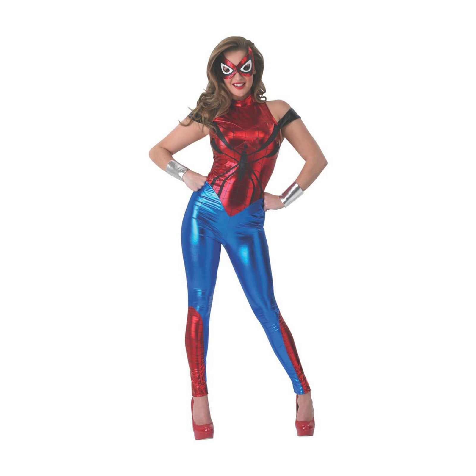 Spider-Woman Marvel Superhero Fancy Dress Up Halloween Deluxe Adult Costume 