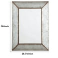 thumbnail image 5 of Rectangular Metal Frame Accent Mirror with Keyhole Hanger, Galvanized Gray, 5 of 6