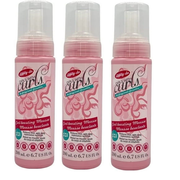 3 PACKS - Dippity-Do Girls with Curls Enhancing Mousse