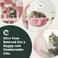 thumbnail image 5 of Amolife 68" X-Large Cat Tree and Tower for Indoor Cats, Condo House with Scratching Board & Thick Posts, Pink, 5 of 8