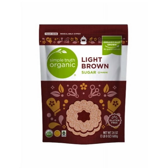 Simple Truth Organic Light Brown Sugar 24 oz - Pack of 2