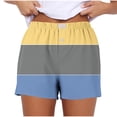 thumbnail image 1 of FNFYFH Clearance Ladies Training Loose Fit Solid Color Summer Sport Shorts Comfortable Gym Shorts，Yellow, 1 of 5
