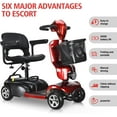 thumbnail image 3 of Movemagic 4 Wheel Electric Scooter with Seat,Electric Power Mobile Scooters for Seniors Adult with Lights Collapsible and Compact Duty Travel Scooter w/Basket and Cell Phone Holder, 3 of 7