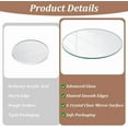 thumbnail image 4 of 3 Pcs Round Glass Mirror 5.9 Inch Glass Mirror Decorative Glass Mirror Wall Decor 2.5mm Thick Glass Mirror Tiles Mirror Sheets for Home Cabinet DIY Decorations Jewelry Exhibition for DIY, 4 of 9