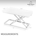 thumbnail image 4 of VIVO White 24" Single Top Ergonomic Scissors Lift Keyboard and Mouse Riser, 4 of 9
