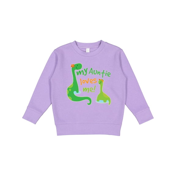 Inktastic My Auntie Loves Me Dinosaur Toddler Sweatshirt