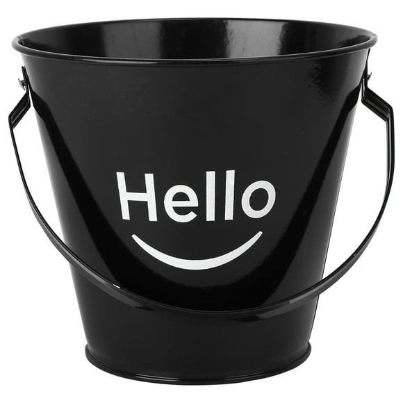 1 cubo de hielo de hierro fundido para almacenar comida, pollo frito (negro)