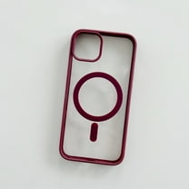 Cowithday Frosted Magnetic Case for iPhone 11 Compatible with MagSafe Wireless Charging Anti-Scratch Non Yellowing Transparent Acrylic Back Soft TPU Frame Case Cover for iPhone 11 6.1", Winered