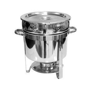 

Round Marmite Soup Catering Chafer Food Server Chafing Serving Heater Warmer