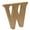 W, variant on Visland 4 Inch Designable Wood Letters, Unfinished Wood Letters for Wall Decor Decorative Standing Letters Slices Sign Board Decoration for Craft Home Party Projects (K)