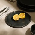 thumbnail image 2 of Stone Lain Eden 4-Piece Salad Plate Set Stoneware, Charcoal Grey, 2 of 6