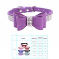 thumbnail image 2 of destyer Bling Crystal Cat Collar Metal Adjustable Puppy Bow Tie Rhinestone Soft Collars Pet Supplies for Small Medium Dogs, 2 of 3