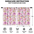 thumbnail image 2 of Princess and Flowers Pattern Blackout Kids Curtains,Childrens Insulated Curtains Set Of 2,Bedroom Essentials,Toddler Room Decor 42x54in(106x137cm), 2 of 4
