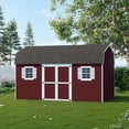 thumbnail image 2 of Little Cottage Co. 10x16 Value Gambrel Workshop Barn with 6 ft. Sidewalls, Outdoor Wood Storage Shed Do-It-Yourself Precut Kit, 2 of 12