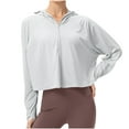 thumbnail image 1 of RXIRUCGD T-shirt de Mode pour Femmes à Manches Longues, Blouse à Col Rond, Hauts Décontractés, Chandail en Molleton, Gris, Taille : L, 1 of 8