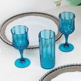 thumbnail image 6 of Balsa Circle 6 Crystal Ocean Blue 14 oz Plastic Reusable Drinking Glasses Party Events Home Tableware Supplies, 6 of 8