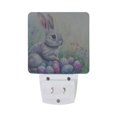 thumbnail image 5 of WOBOGO Easter Blue Bunny LED Night Light 2 Pcs Set 0.5 Watt Wall Plug in Dusk to Dawn Automatic Switch Soft White Light, 5 of 7