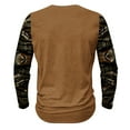 thumbnail image 4 of Dagegui Men's Plus Size Long Sleeve Shirts Vintage Aztec Shirt Big and Tall Henley Tees Western Ethnic Tribal Button Up Pullover Tops Khaki,4XL, 4 of 4