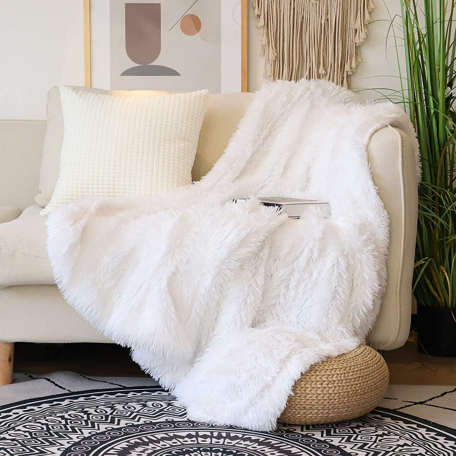 Decorative Extra Soft Faux Fur Throw Blanket 50 X 60 Decorative Extra Soft Faux Fur Throw Blanket 50 X 60