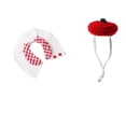 thumbnail image 1 of Bookk Hamster Hat Mini Party Hat Suitable For Small Animals Cute Handmade Knitted Beret Small And Adorable Perfect For Such As Bearded Pigs, 1 of 3