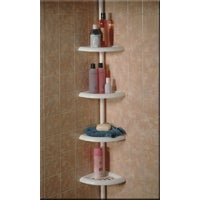 1PC Zenith 4-Tier Tension Pole Corner Shower Caddy
