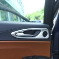 thumbnail image 3 of TINKI ABS Plastic Car Interior Door Handle Frame Cover Trim Sticker for Alfa Romeo Giulia 2017-2020 Auto Accessories (Carbon Fiber), 3 of 17