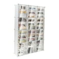 thumbnail image 2 of YIYIBYUS 72 Pairs Shoe Storage Cabinets,Stackable Shoe Rack Organzier Storage Box Plastic Shoe Racks Free Standing for Entryway, Bedroom,Hallway, 2 of 11