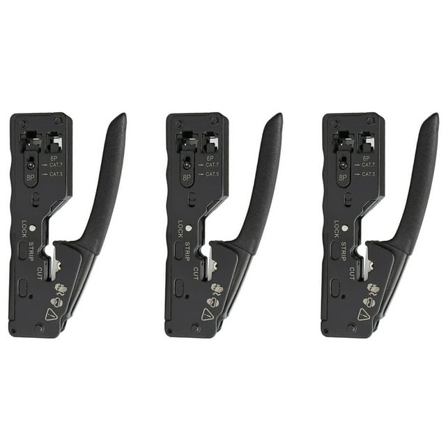 3X Network Cable Crimper RJ45 Crimp Tool Cutter Stripper for Rj45 Cat7 Cat6 Cat5 Rj11 Rj12 Connector Crimper Pliers