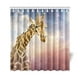 GCKG Vintage Girafe Art Dessin Décoration 66x72 Pouces Tissu Polyester Rideau de Douche Ensembles de Salle de Bains – image 1 sur 3