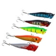 thumbnail image 4 of 5 Uds Señuelos Flotantes Flotantes Realistas, Anzuelos , Cebo Duro, Crankbait DYNWAVEMX Cebo artificial, 4 of 8