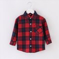 thumbnail image 2 of 2-3T Toddler Boys Button Up Dress Shirt 12 18 24 Months 2T 3T 4T 5T 6T 7T 8T Kids Long Sleeve Tops School Uniform Spring Fall Clothes Tops, 2 of 4