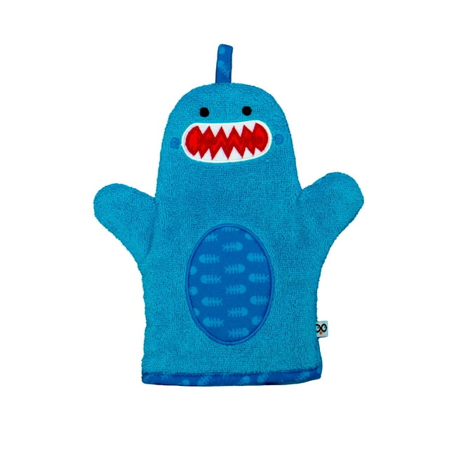 ZOOCCHINI - Gant de Bain en Éponge de Neige pour Bébé - Requin 0-18M