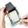 thumbnail image 7 of Square PU Leather Luggage Tags - 2 Pack with Privacy Cover and Stainless Steel Ring - Suitable for Travel, Backpack, Handbag - Suitcase Tags, Travel Tag Cute Snowman, 7 of 7