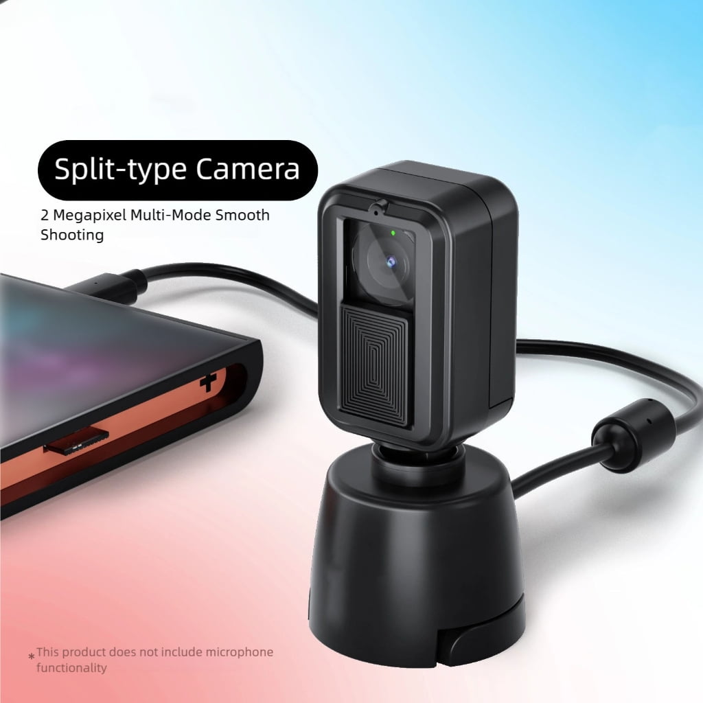 1080P Webcam for NS2 Consoles: Plug & Play, Noise Cancelling, ABS Copper Design - Quick Setup