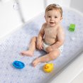 thumbnail image 5 of HITSLAM Bath Mat for Tub Non Slip,Oval Bath Mats with Suction Cups and Drain Holes, Machine Washable Shower Mat for Bathroom,35"x16" Clear, 5 of 9
