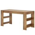 thumbnail image 2 of Fnova 63 Inch Kitchen Island Bar Table with Side Storage, 300 lbs Capacity for Kitchen Dining Room Home Bar Breakfast Nook, 2 of 12