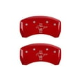 thumbnail image 5 of MGP Caliper Covers 10197SMB1RD Mustang Front/Pony Rear Red Powder Coat Set of 4 Fits select: 2005-2009 FORD MUSTANG, 5 of 6