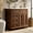 Cherry Brown, variant on Sophia & William 24" Bathroom Vanity with 5" Deep Sink Freestanding Wood Bathroom Cabinet Vanity with 2 Doors & 3-Level Adjustable Shelf, White