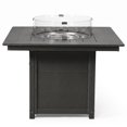 thumbnail image 6 of WestinTrends Helios Modern Outdoor Patio Propane 42" Square Fire Pit Table (Rocks Not Included), Gray, 6 of 14