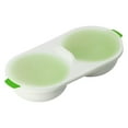 thumbnail image 3 of Cocedor de huevos para microondas de polipropileno de grado alimenticio con cesta de drenaje extraíble para huevos cocidos en microondas, color verde, 3 of 14
